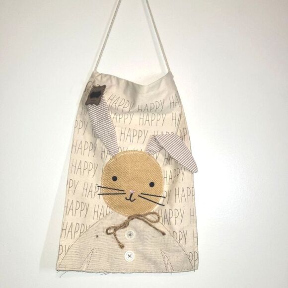 New Mud Pie Bunny Easter Spring Door Hang - Picture 2 of 8